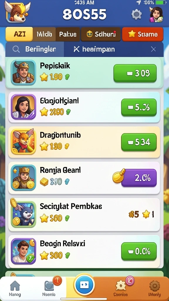 Fitur mode kompetisi yang seru dengan teman.