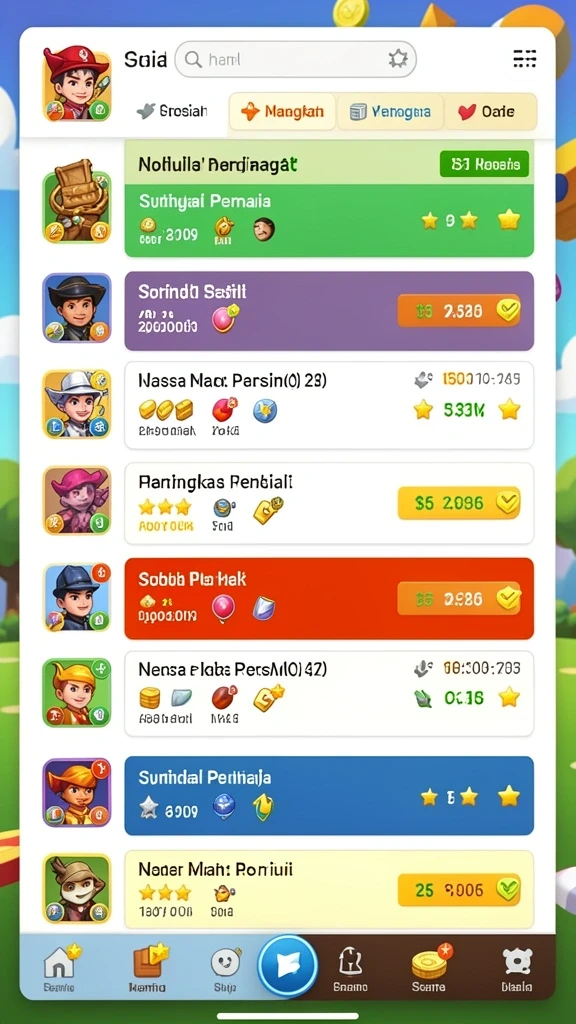 Karakter-karakter unik dengan kemampuan spesial masing-masing.