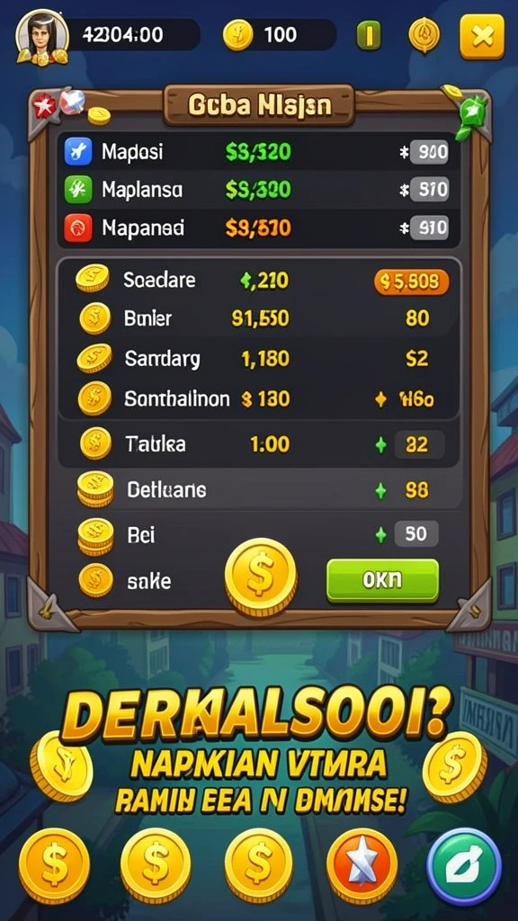 Berbagai karakter yang dapat dipilih untuk meningkatkan strategi permainan.