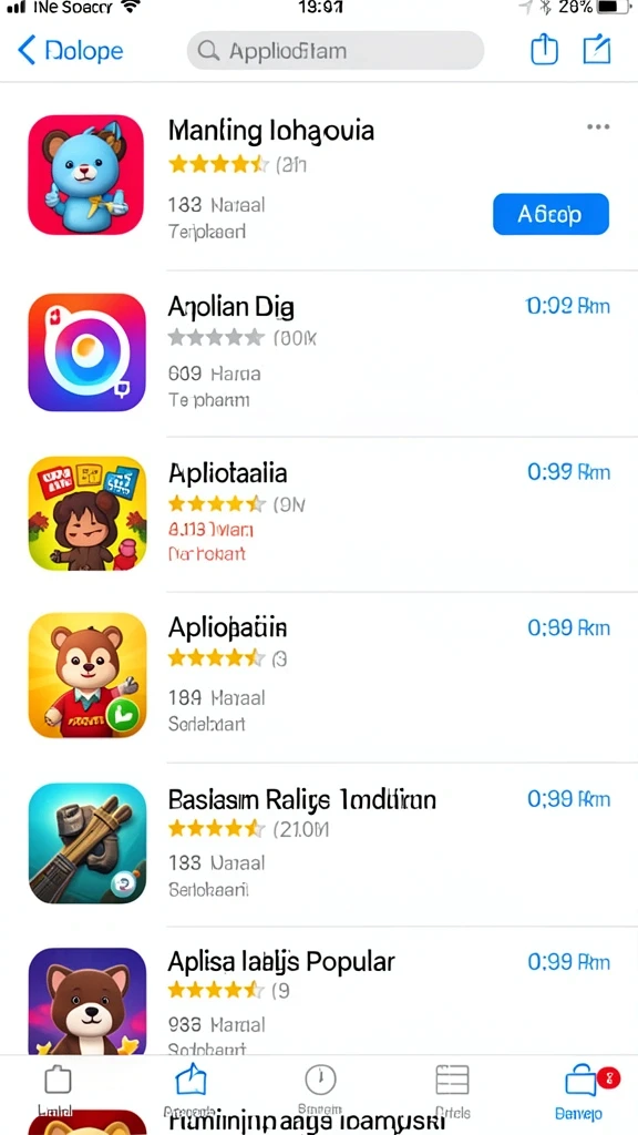 Tampilan awal yang menarik untuk pemain baru.