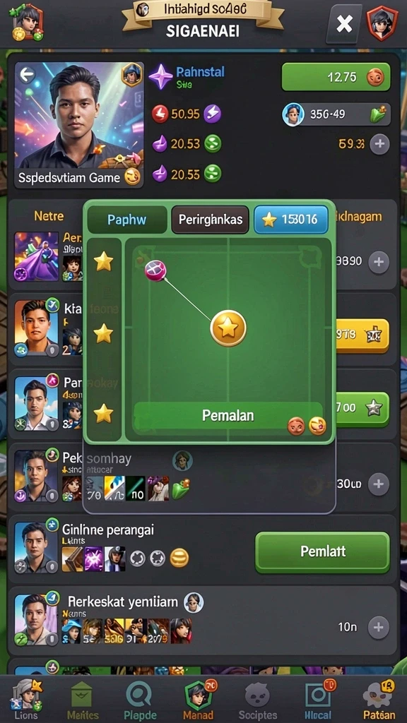 Karakter yang dapat dikustomisasi untuk pengalaman lebih personal.