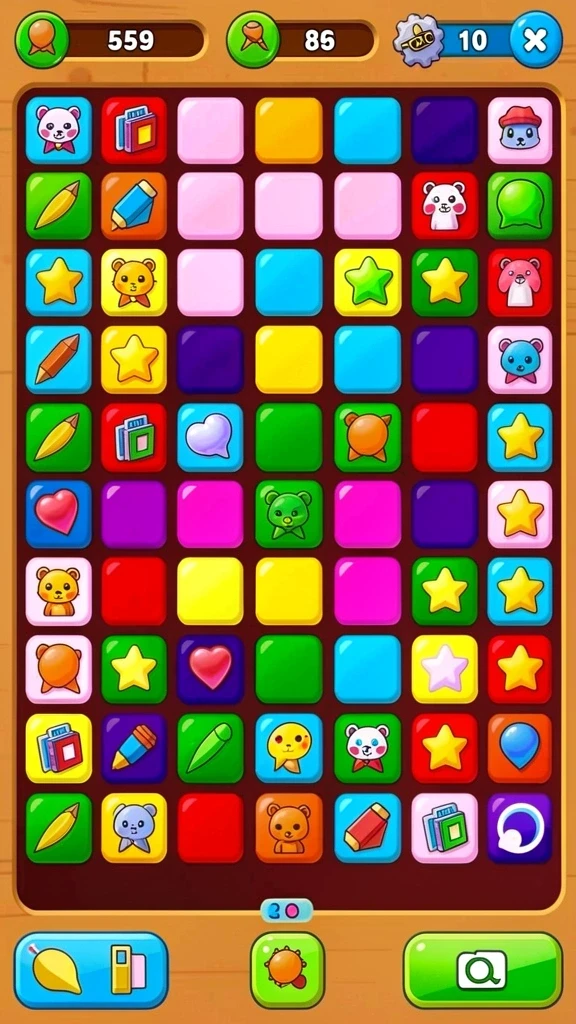 Screenshot menunjukkan tampilan menu utama yang menarik.