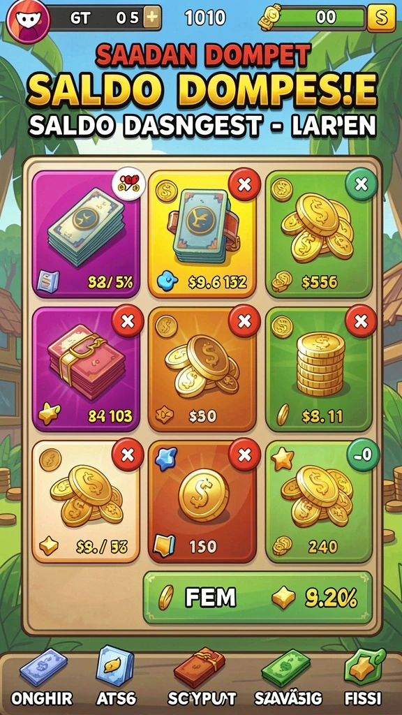 Screenshot menampilkan permainan slot dengan grafis menarik.