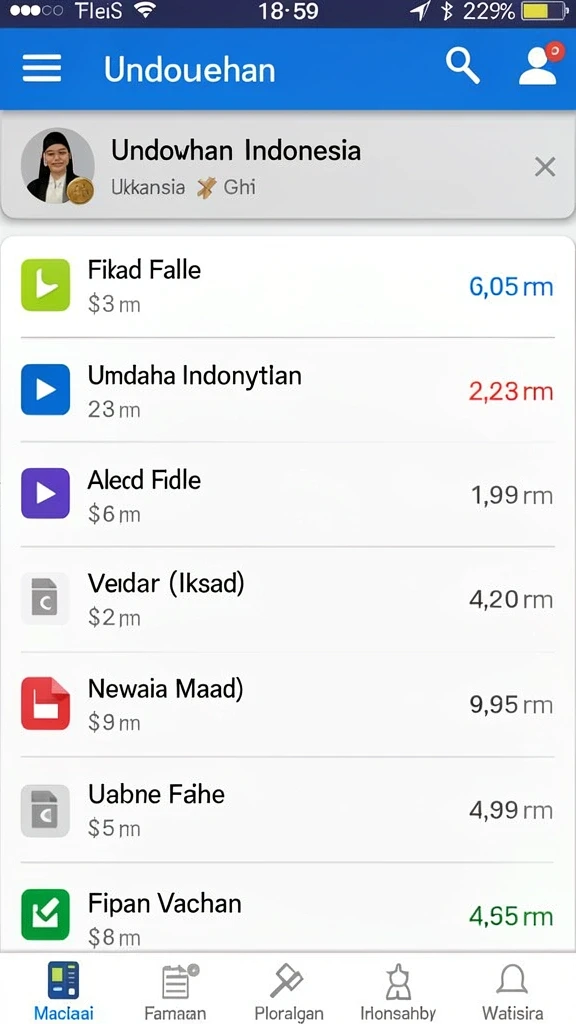 Tampilan antarmuka yang menarik dan mudah digunakan.