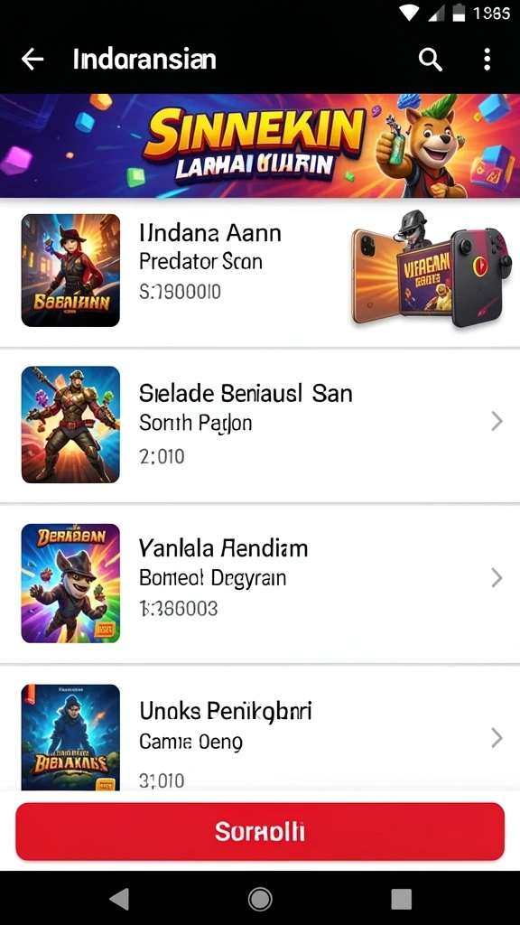 Tangkapan layar memperlihatkan menu karakter yang dapat disesuaikan.