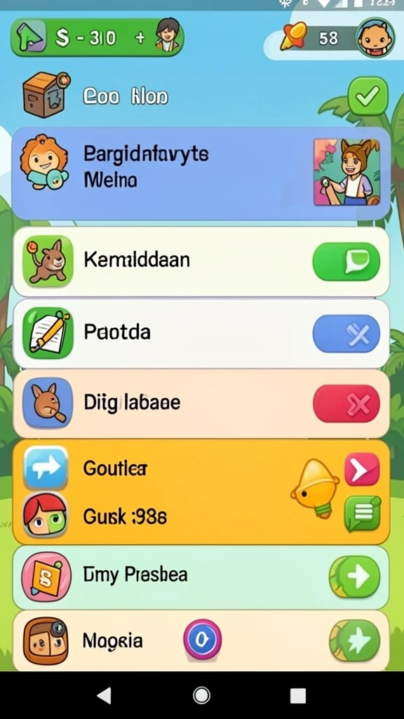Gambar menunjukkan tantangan yang harus diselesaikan di LANGIT99.