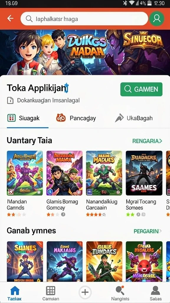 Tampilan karakter yang dapat disesuaikan.