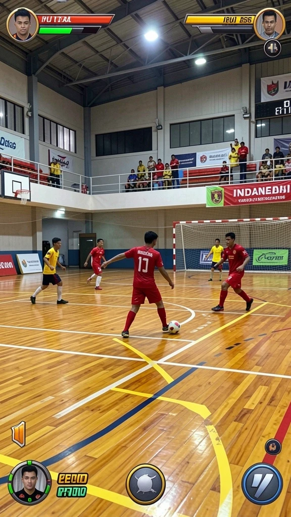 Suasana balapan yang mendebarkan di jalur perkotaan.