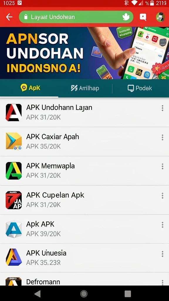 Tampilan awal yang memukau penuh warna.