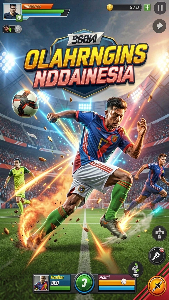 Pemandangan epik dalam salah satu level menengah.