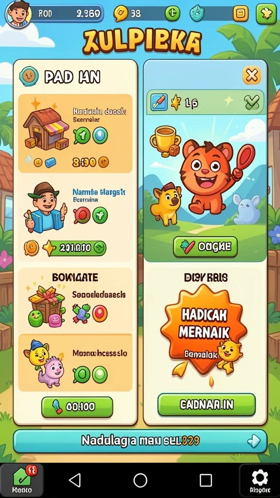 Tampilan antarmuka yang sederhana dan ramah pengguna.
