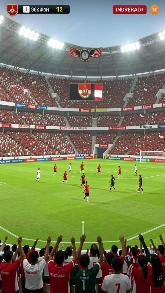 Pertarungan seru dalam arena yang menakjubkan.