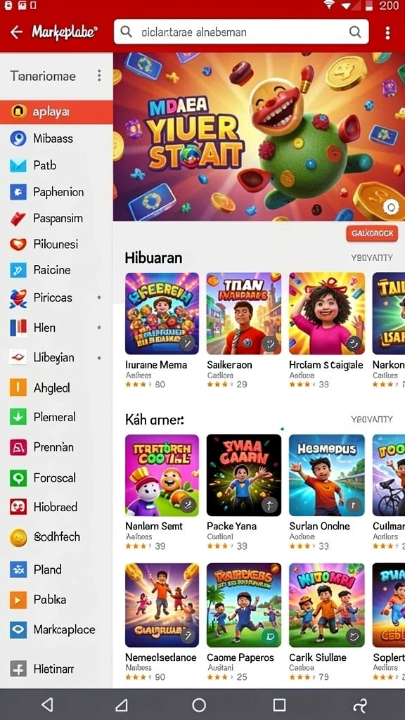 Berbagai permainan menarik yang bisa dipilih sesuai selera.