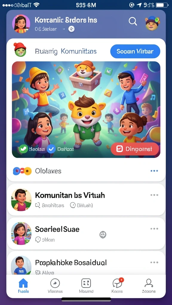 Tampilan utama permainan dengan berbagai pilihan slot.