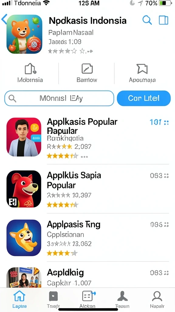 Beragam pilihan permainan yang seru dan menantang.