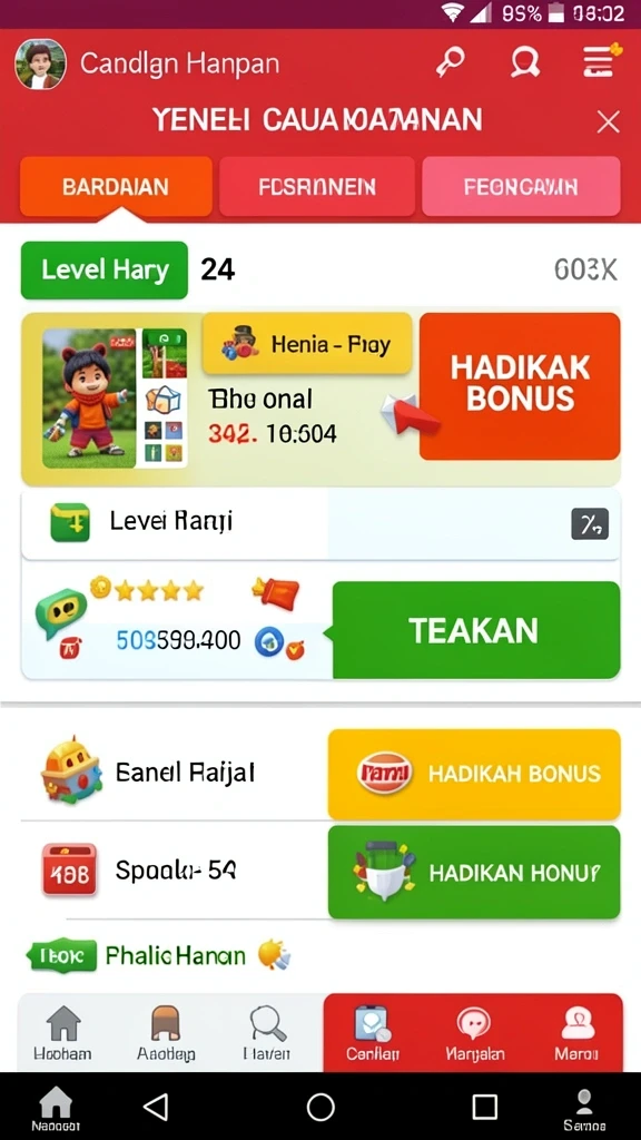Karakter unik yang dapat dipilih oleh pemain.