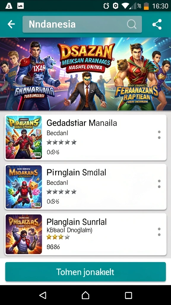 Tampilan antarmuka yang menarik dan mudah digunakan.