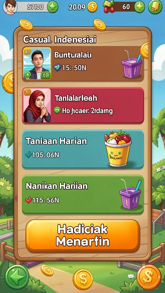 Salah satu level menantang yang penuh dengan keindahan alam.