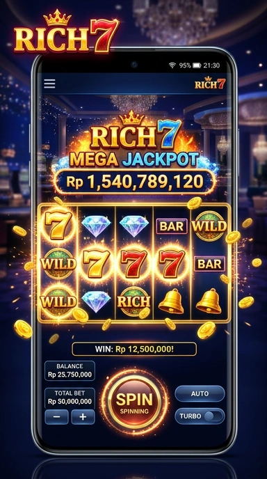 rich7 — layar beranda